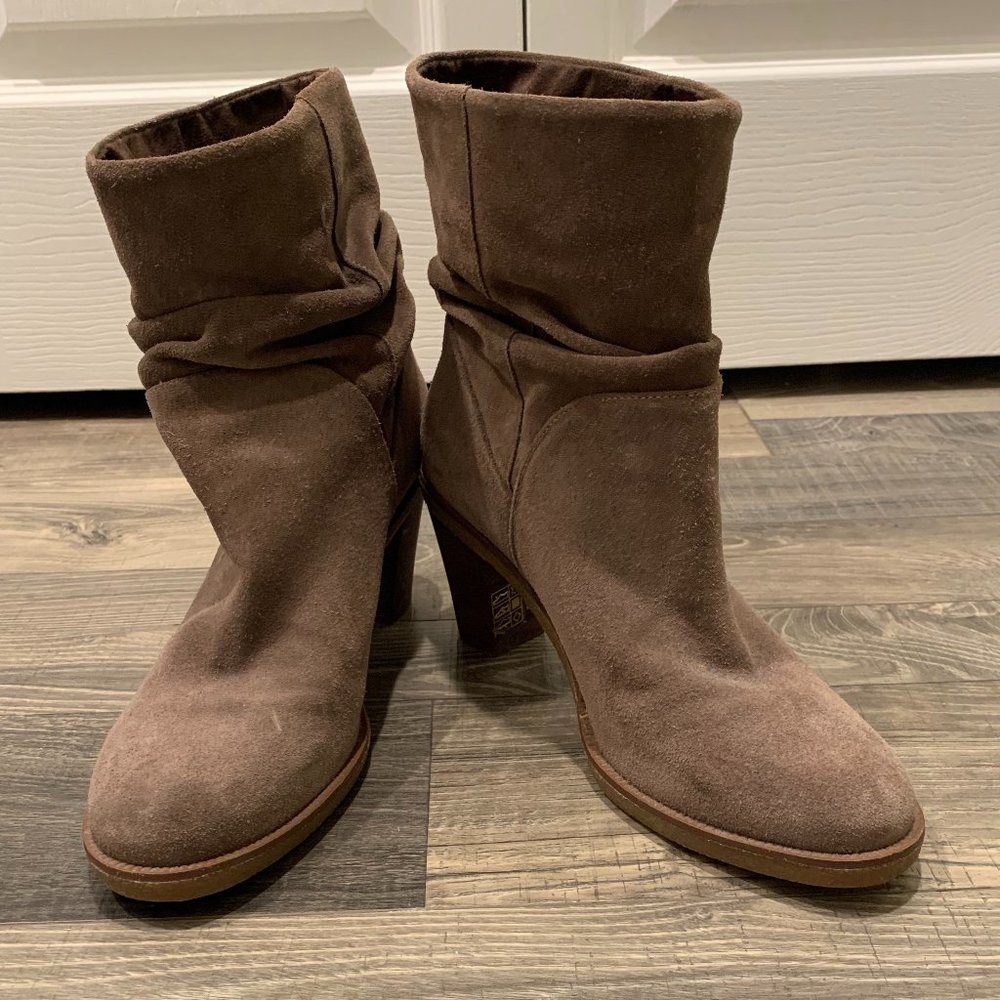 Vince Camuto Tan Suede Bootie